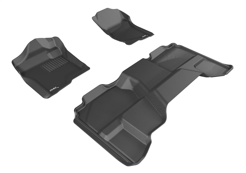 Chevrolet Silverado 1500 Floor Mat Set - 3D MAXpider - Kagu - Black - `07-`13 Chevrolet Silverado 1500 Floor Mat Set - 3D MAXpider - Kagu - Black - `07-`13